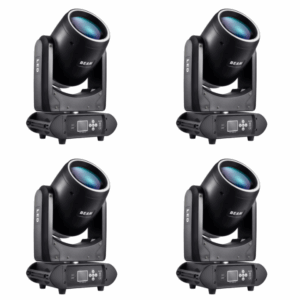 KIT 4 CABEZA MOVIL BEAM 150W VLTG + CASE