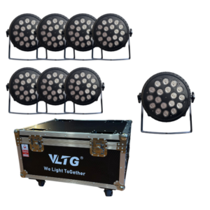 VLTG KIT CASE DE 8 PAR LED 18X18W RGBWA+UV